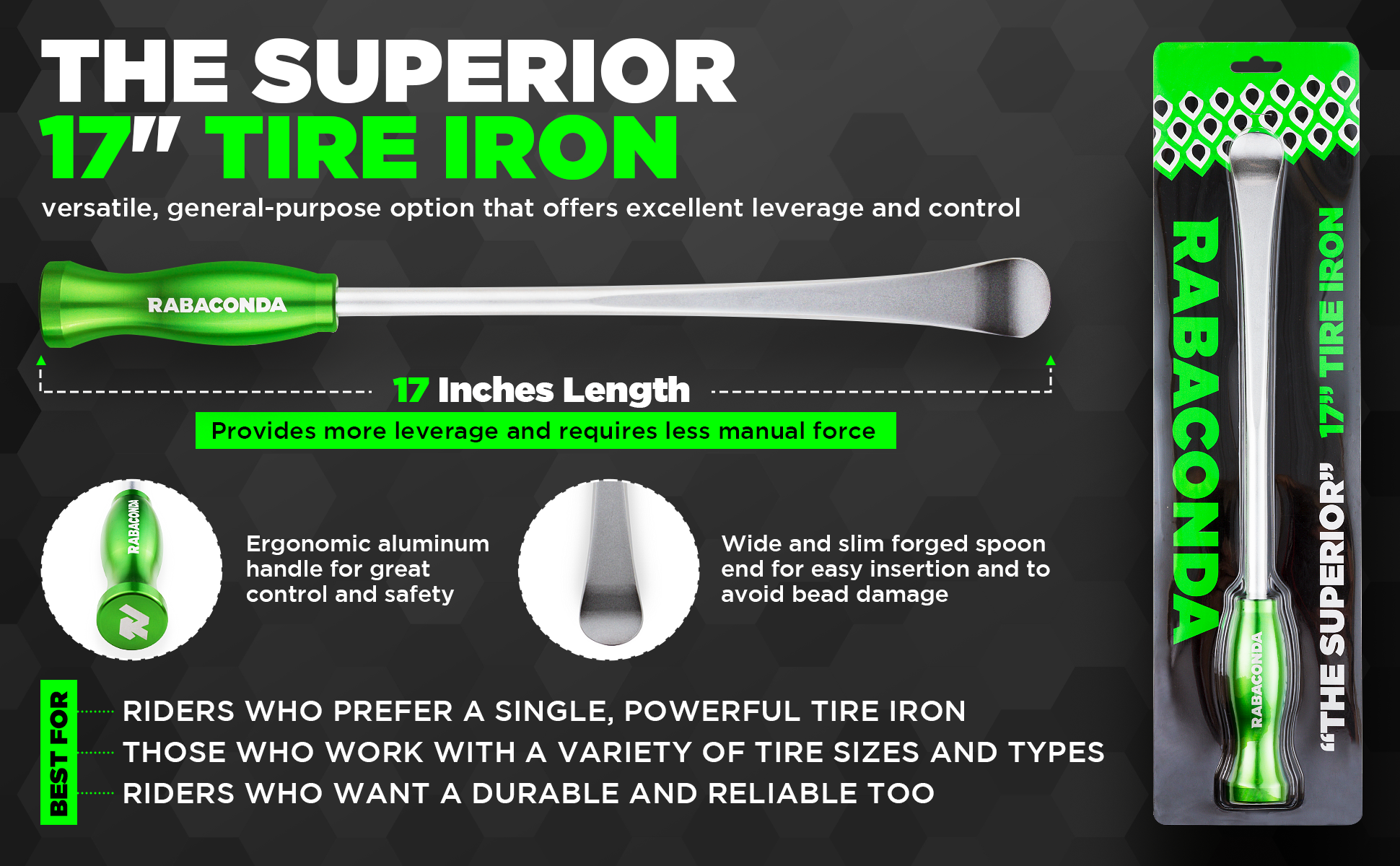 17" Tyre Iron "The Superior"